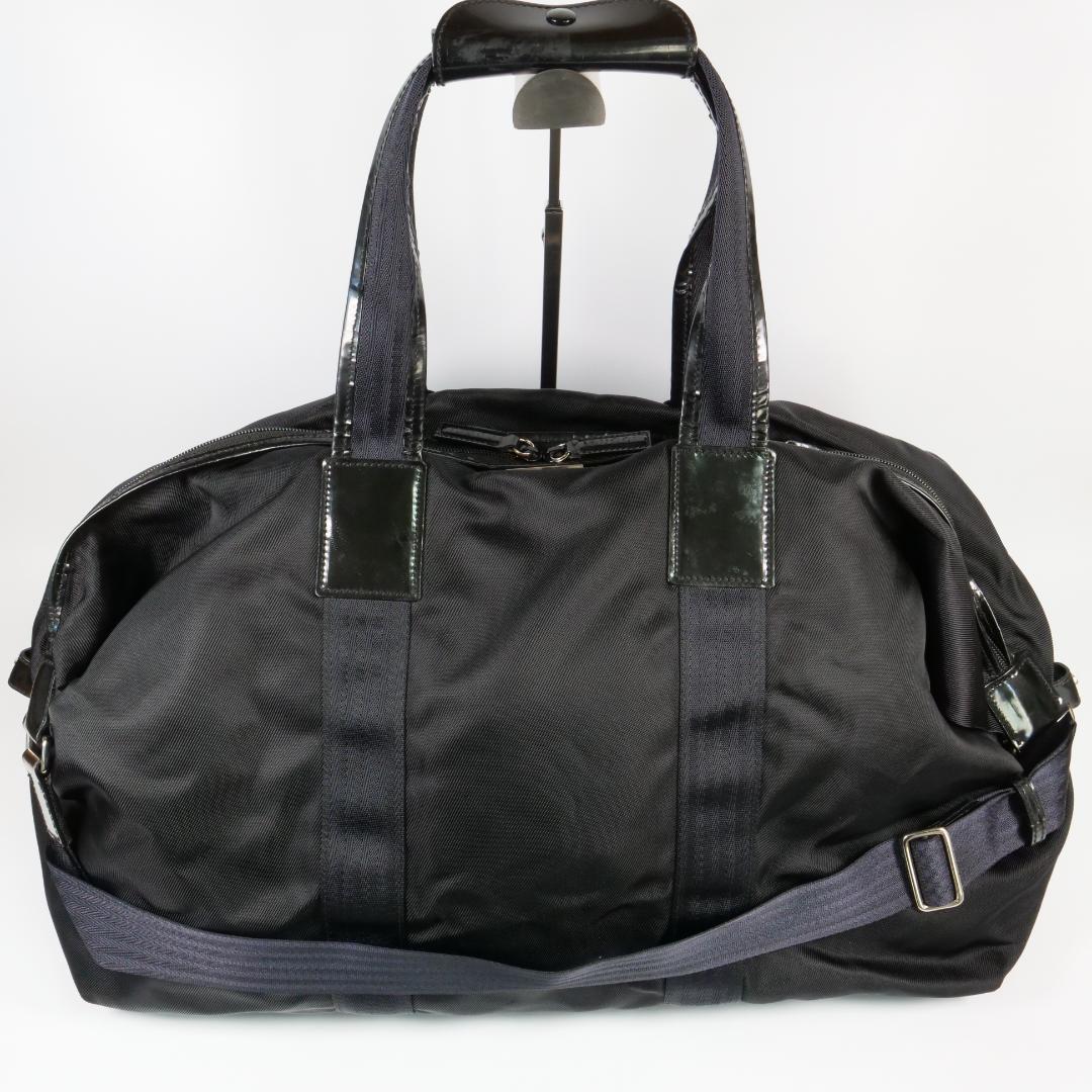 極美品✨GUCCI グッチ ボストンバッグ 2way ナイロン ブラック 大容量
