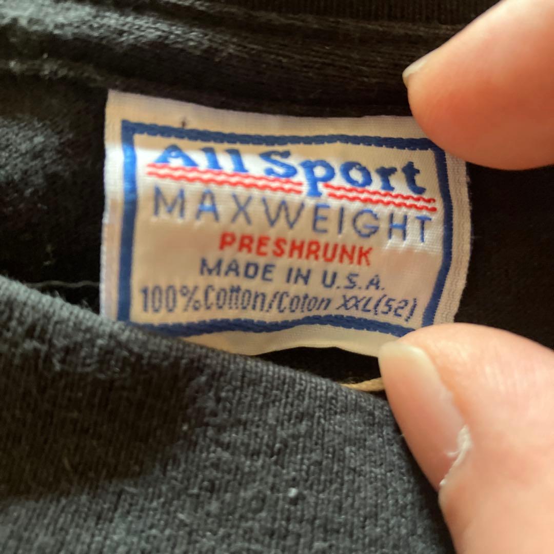 三馬鹿大将Tシャツ AllSportボディ ブラック XXL