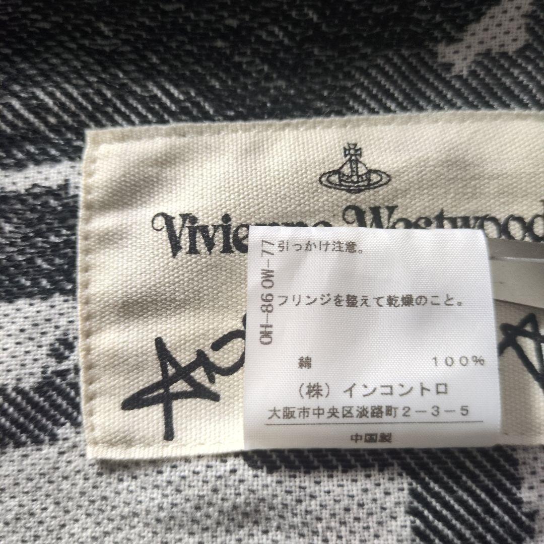 最終価格 ヴィヴィアンウエストウッド アングロマニア コットン 大判 ストール