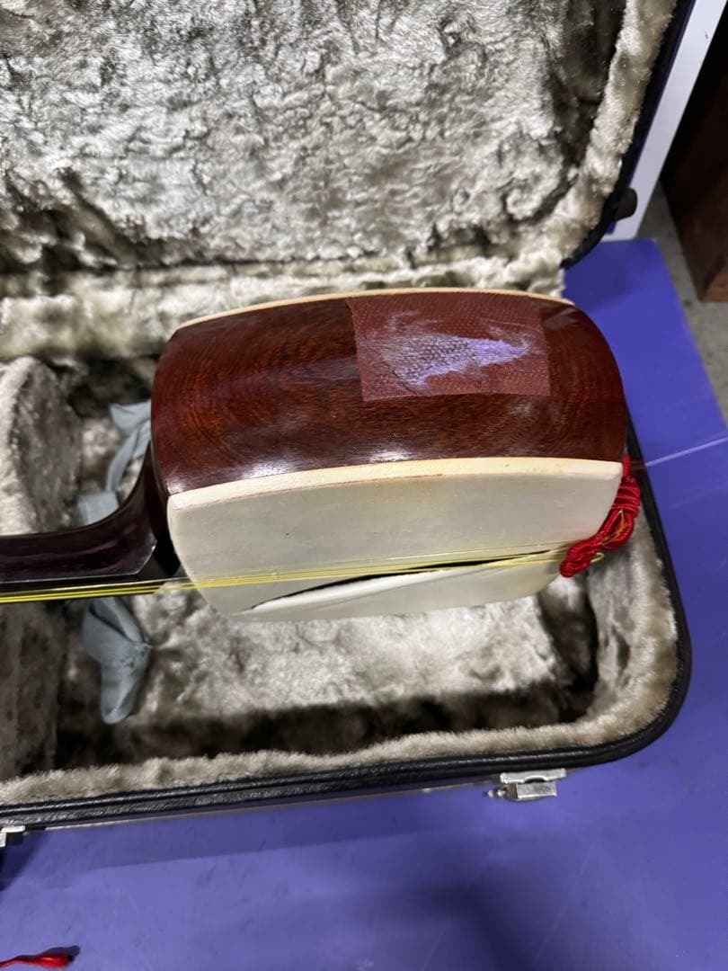 三味線 本体 津軽三味線 中古 ケース付き 現状品