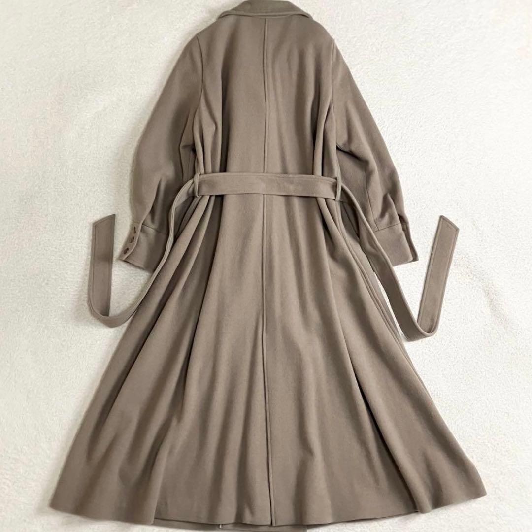 アメリヴィンテージ POOFY FLARE LONG COAT ブラウン　S
