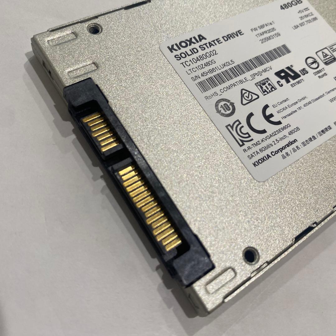 KIOXIA 480GB SATA SSD 正常判定 100%