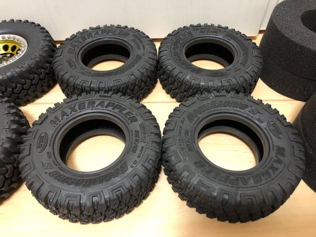 【ハイグリップ】RC4WD／BOOMRACING 1.9\"クローラータイヤ 8本