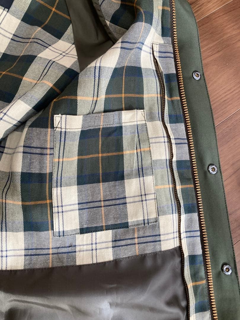 Barbour ビデイルSLノンオイル　サイズ38 グリーン　ライナーベスト付き