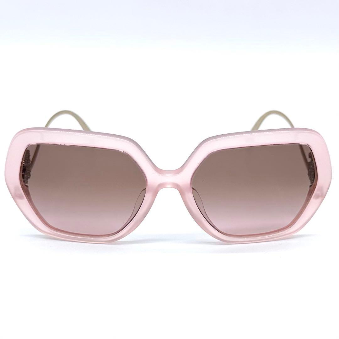 極美品✨DOLCE&GABBANA サングラス DGラインストーン ピンク系