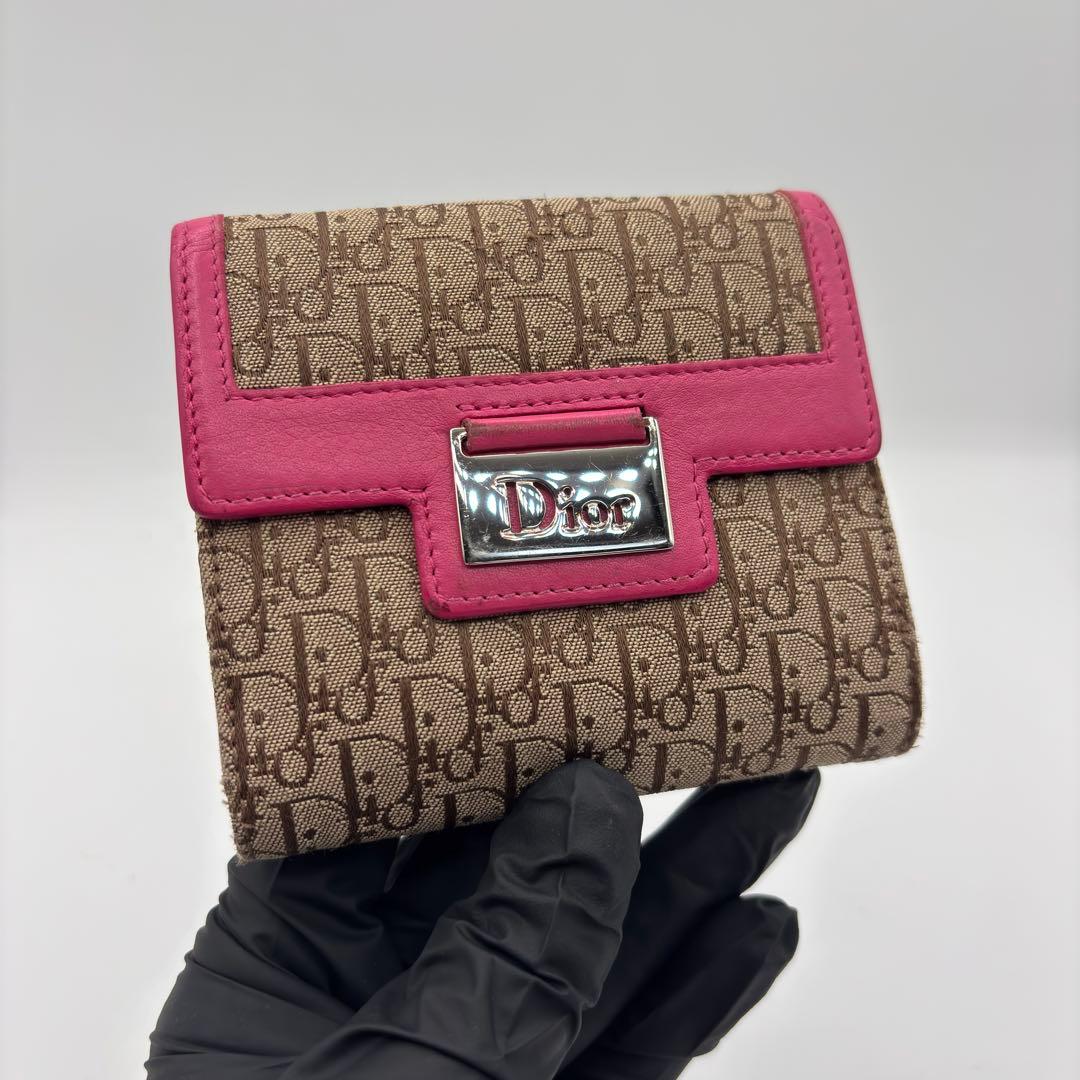 美品 Christian Dior ディオール トロッター 財布 二つ折り財布
