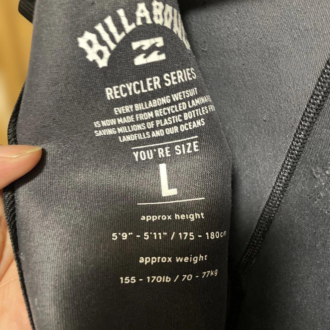 Billabong 半袖ショートジョン Lサイズ ブラック