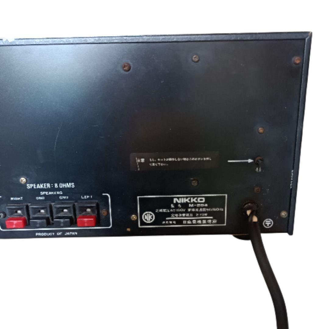 NIKKO POWER AMPLIFIER ALPHA 1　M-204　ジャンク
