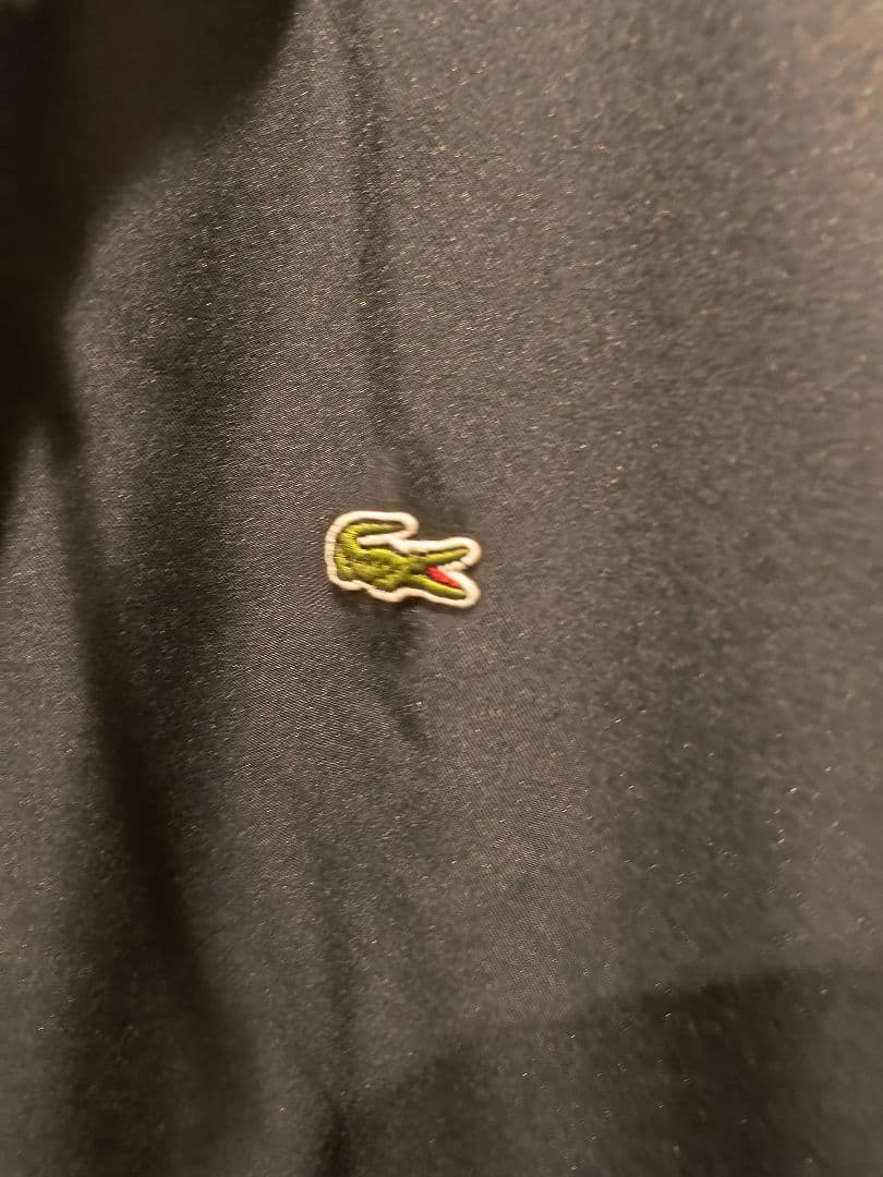 LACOSTE 　フーデ付コーチジャケット ダークグリーン　BH064MJ