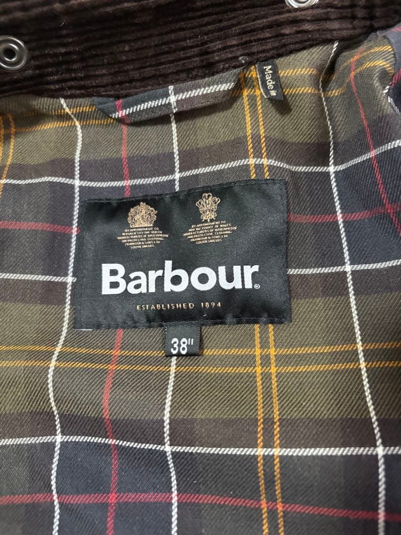Barbour バブアー Transportトランスポート オリーブ サイズ38