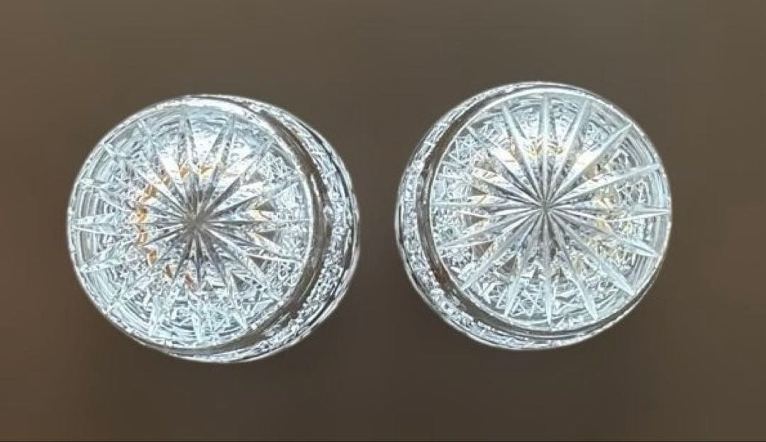 ボヘミアン　クリスタルグラス　ペア