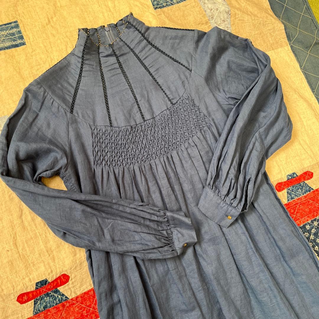 KAPITAL リネンスモッグハイネックオペラワンピース size0
