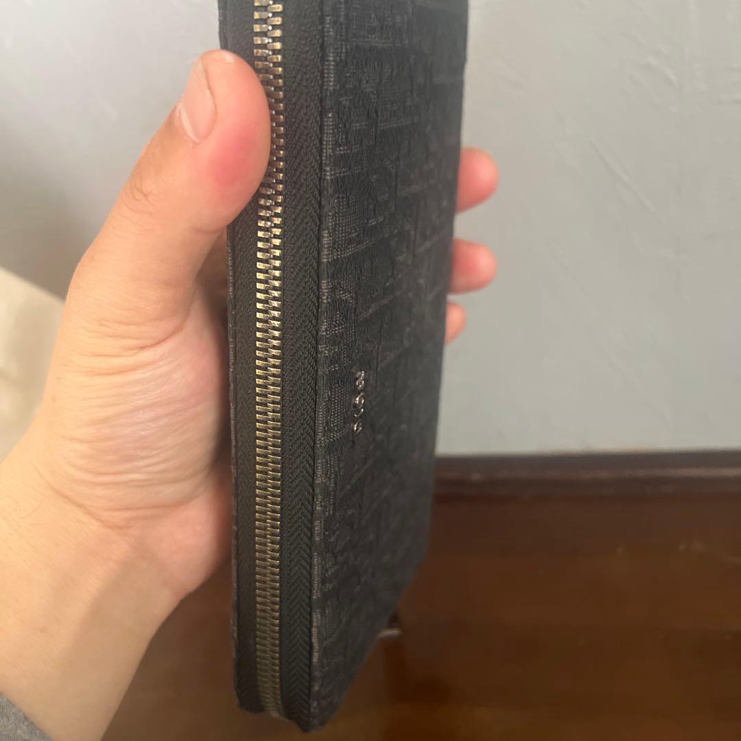 Dior グレー ロゴパターン 長財布kota kun