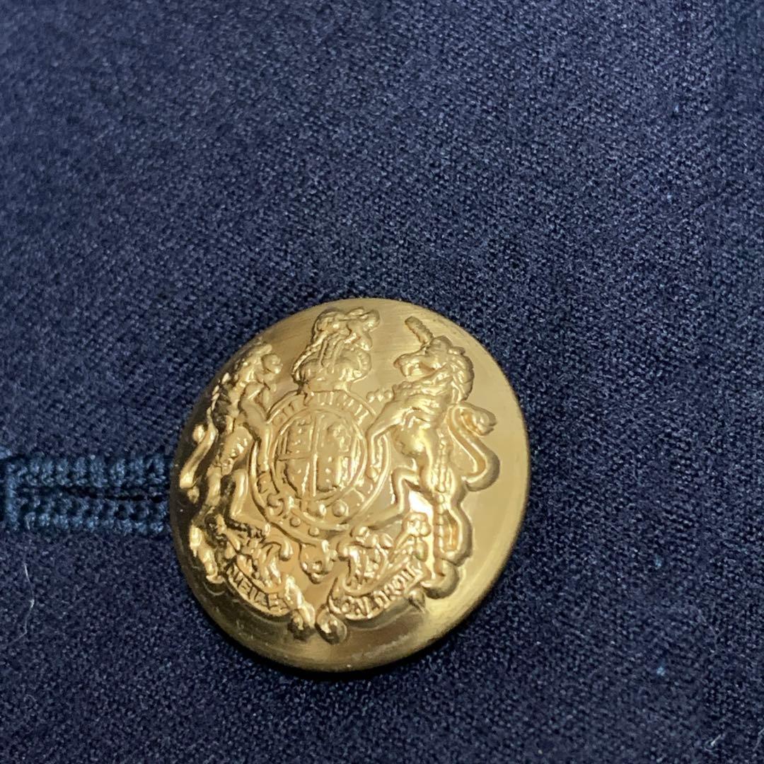 【イタリア製 希少Lサイズ】ラルフローレン　テーラードジャケット　金ボタン　刺繍