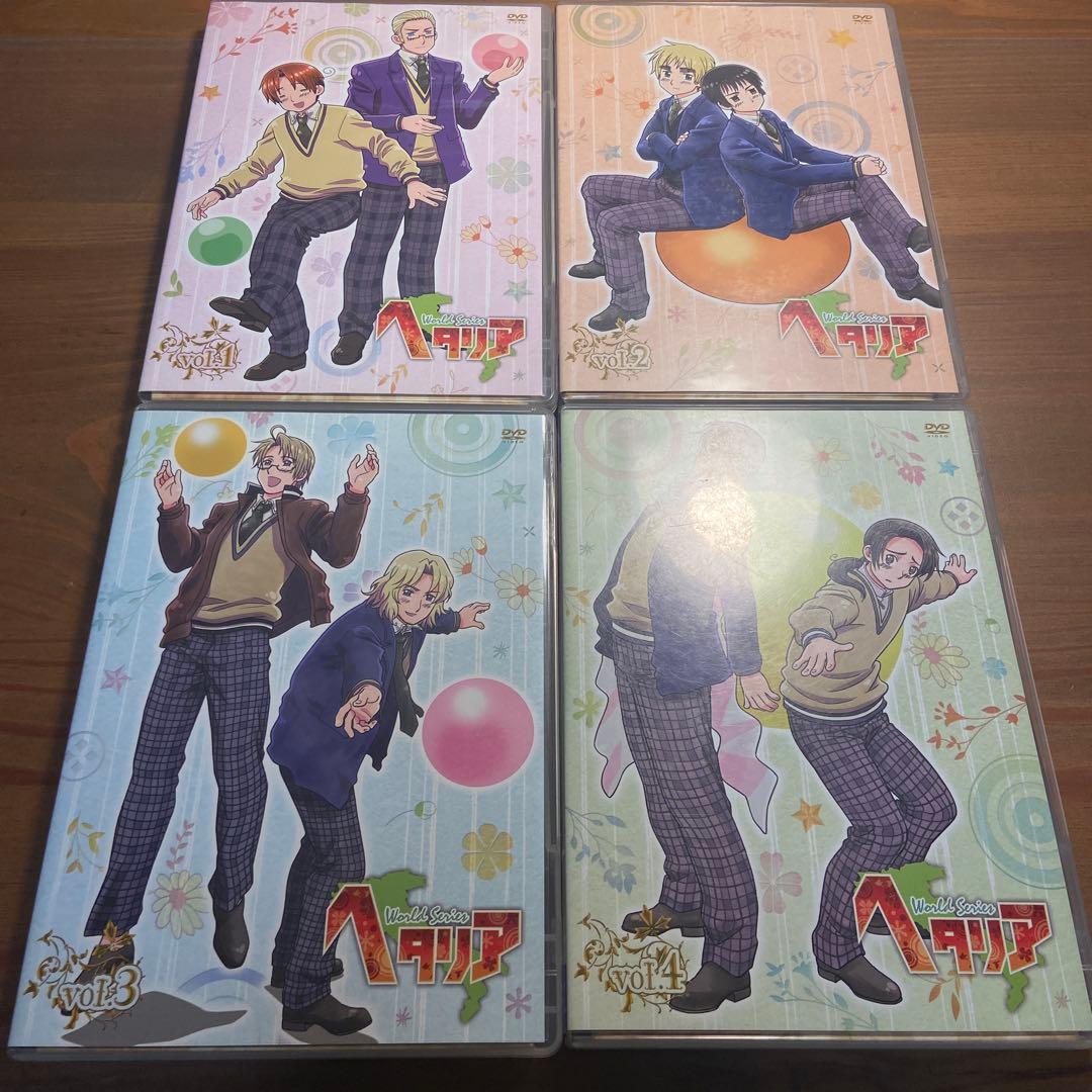 ヘタリア 初回限定版dvd 1〜4期全巻+ファンディスク
