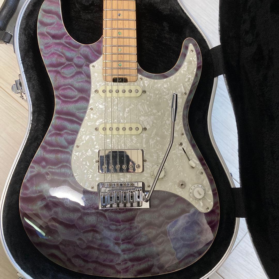 ギター ESP Snapper Ctm indigo purple