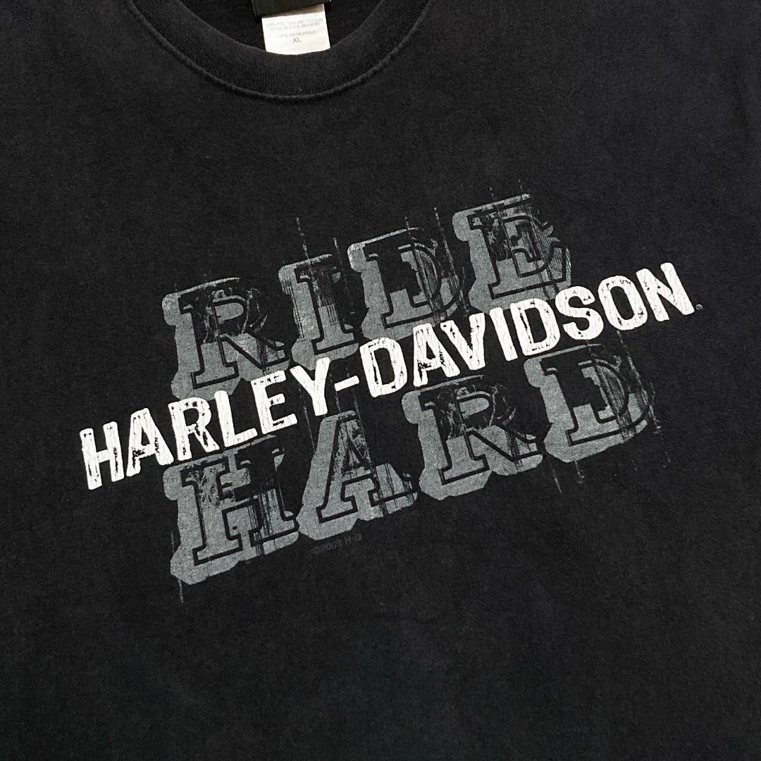 Harley-Davidson ノースリーブ デカロゴ ブラック XL 0857