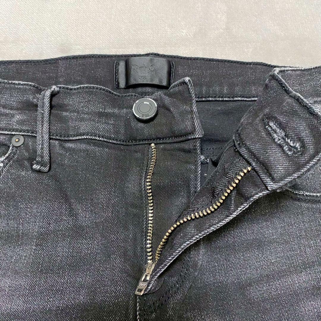 RtA アールティーエー ストレッチ ストレートブラックデニム【S】28インチ