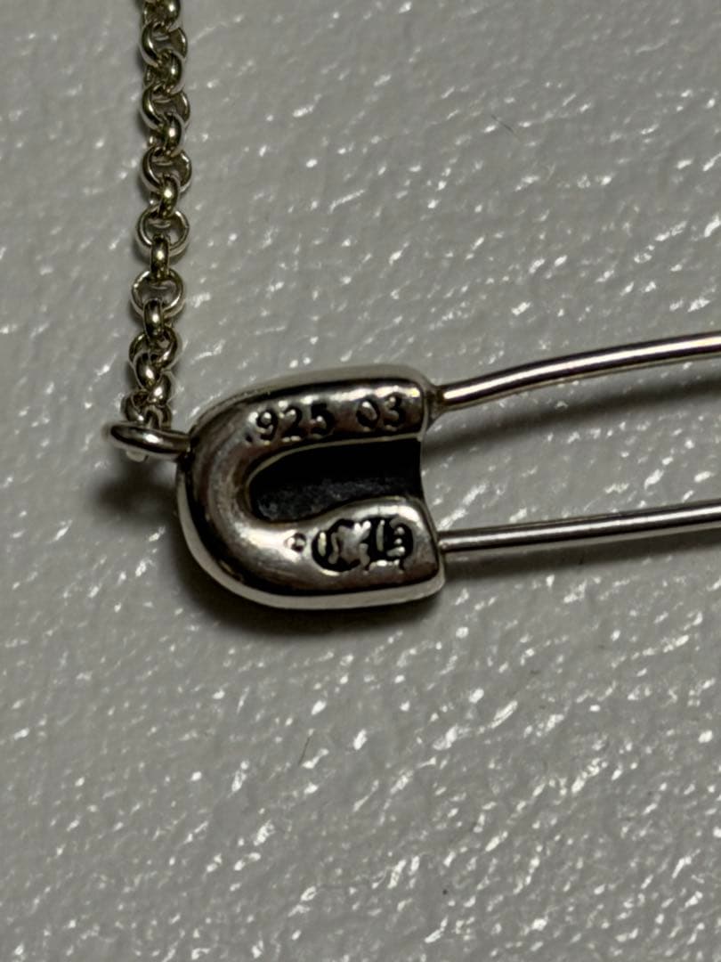 CHROME HEARTS セーフティーピン ロールチェーン ネックレス
