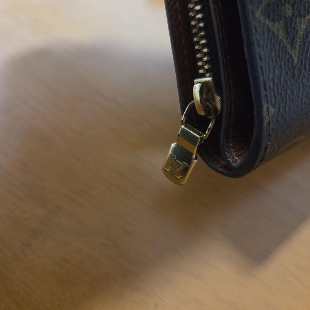 美品Louis Vuitton 二つ折り財布 ブラウン