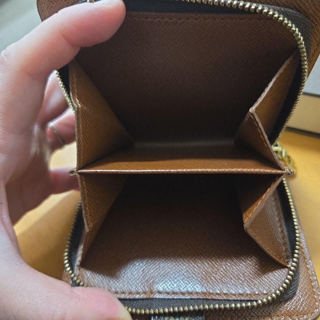 美品Louis Vuitton 二つ折り財布 ブラウン