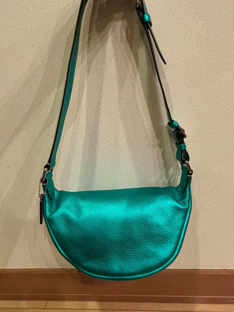 COACH コーチ ボディバッグ エメラルド グリーン ウエストポーチ