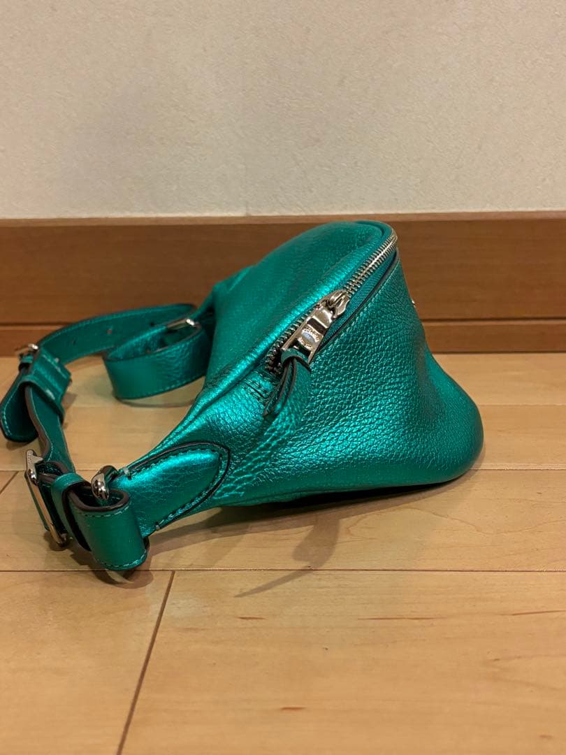 COACH コーチ ボディバッグ エメラルド グリーン ウエストポーチ