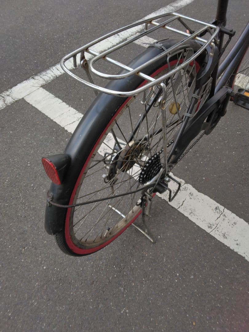 自転車　ママチャリ　六段変速　東京都内　24区　26インチ