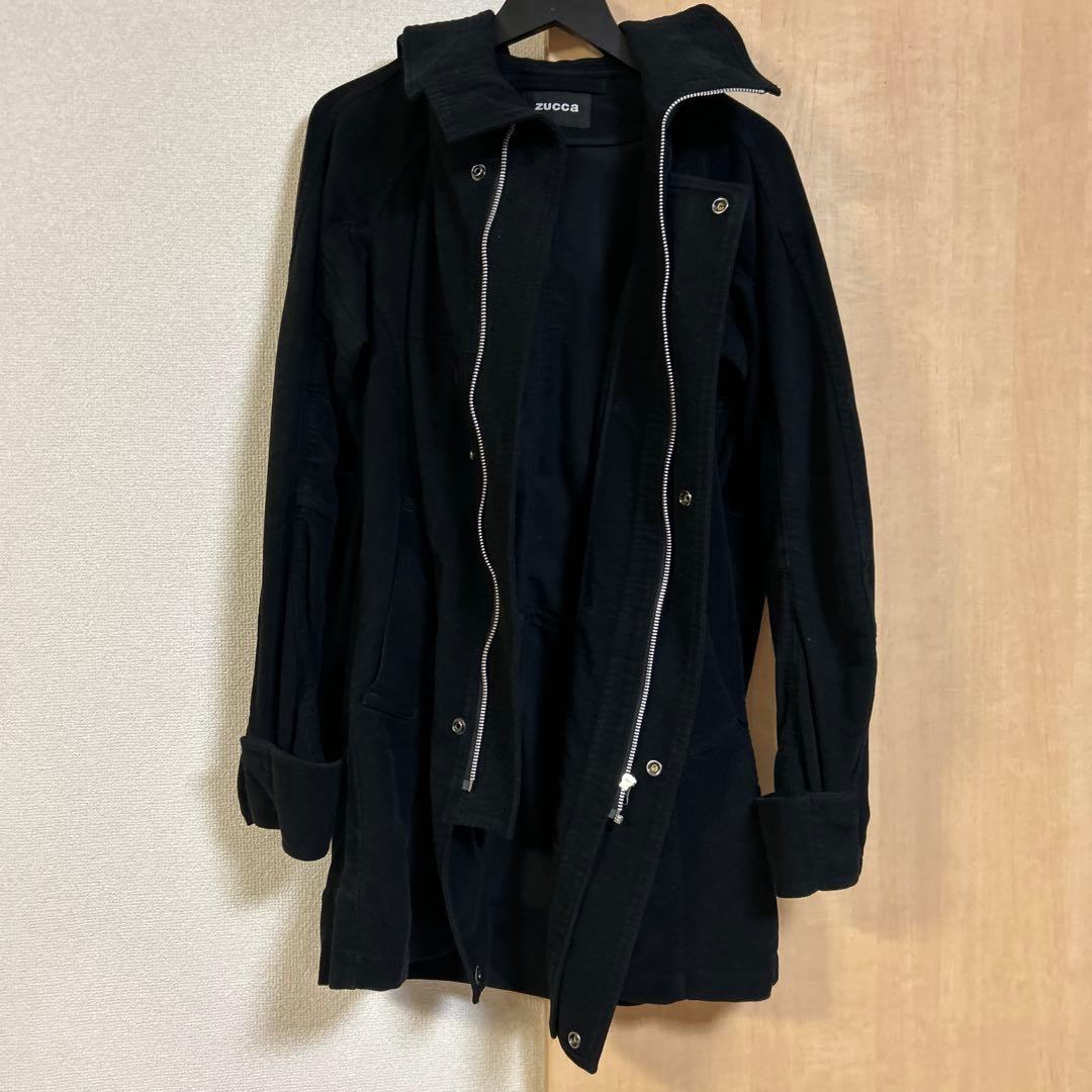 zucca モッズコート【L】とニット【チャコール】セット