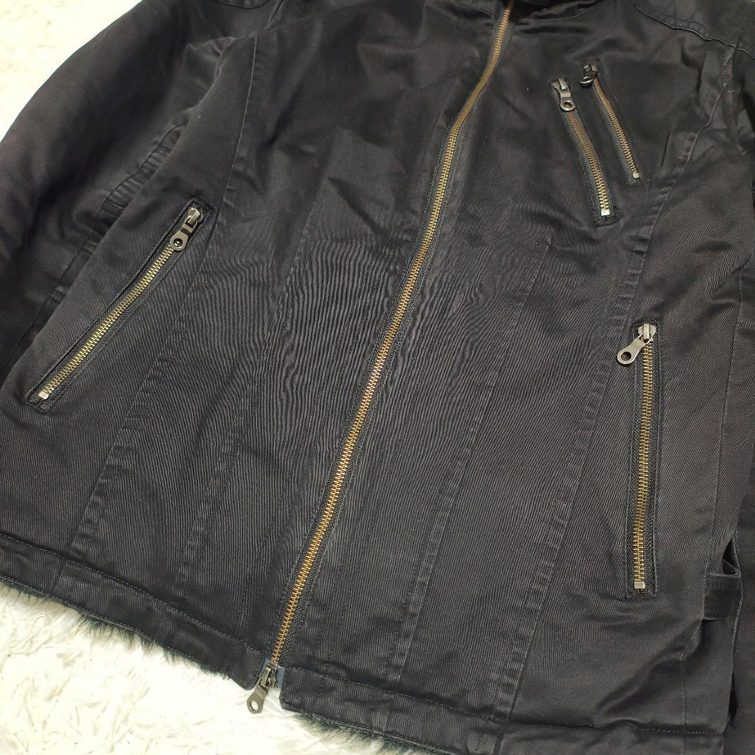 SCHLUSSEL ダブルジップ ファージャケット Y2K size4