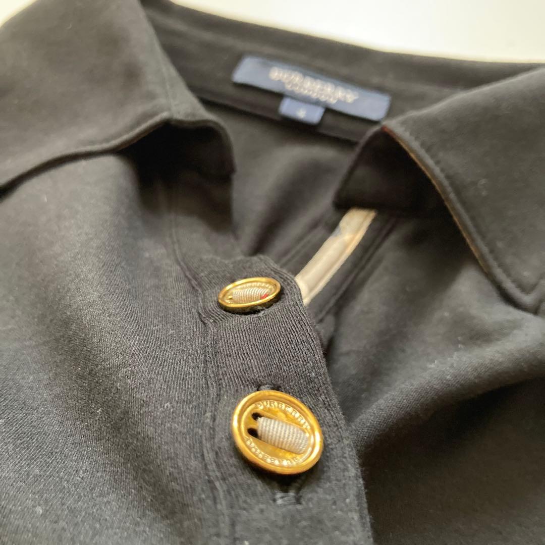トップス Burberry london black nova poloshirt dl
