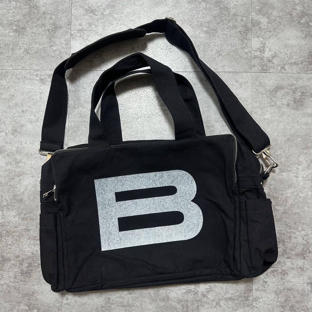 BEEDEN BIG B LOGO BAG BLACK ブラック ショルダー