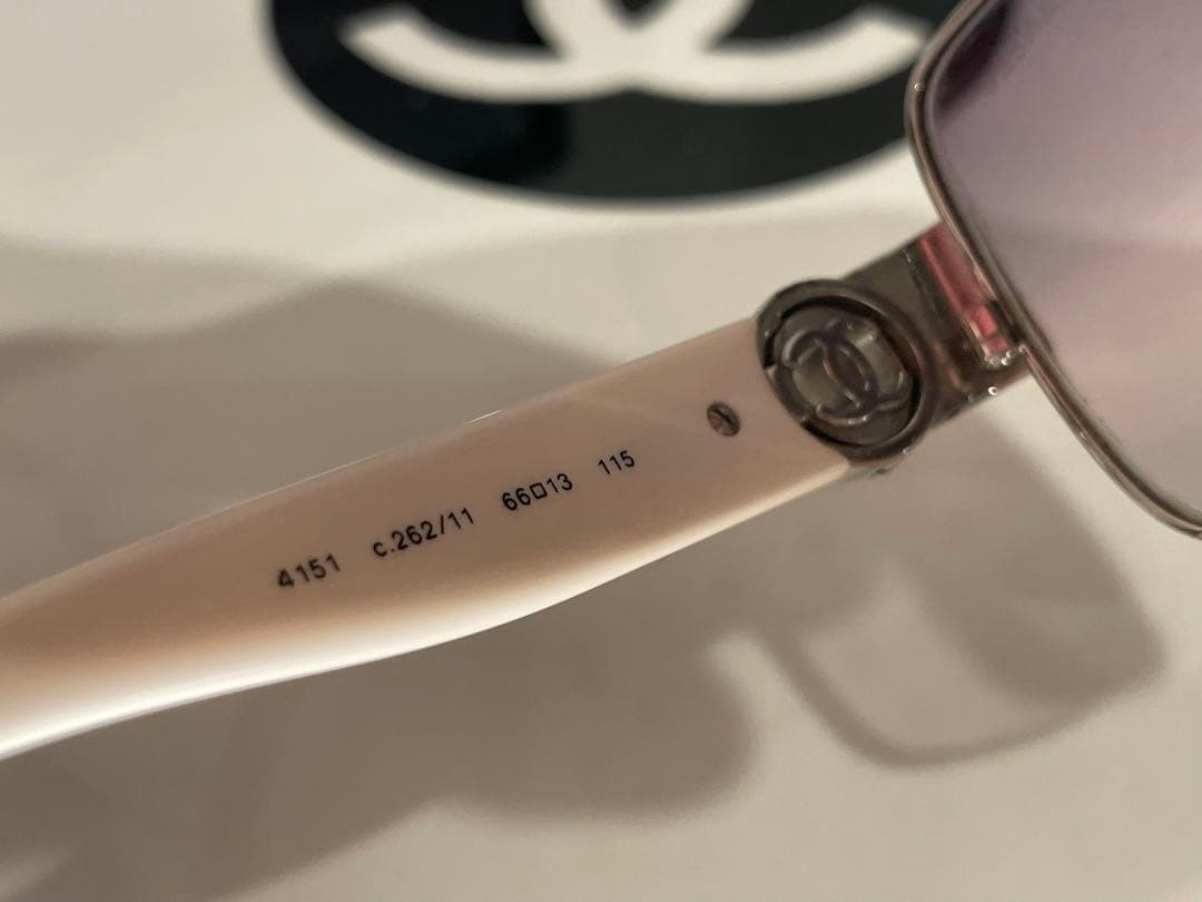 【極美品】CHANEL ココマーク　グラデーション スクエアフレーム サングラス