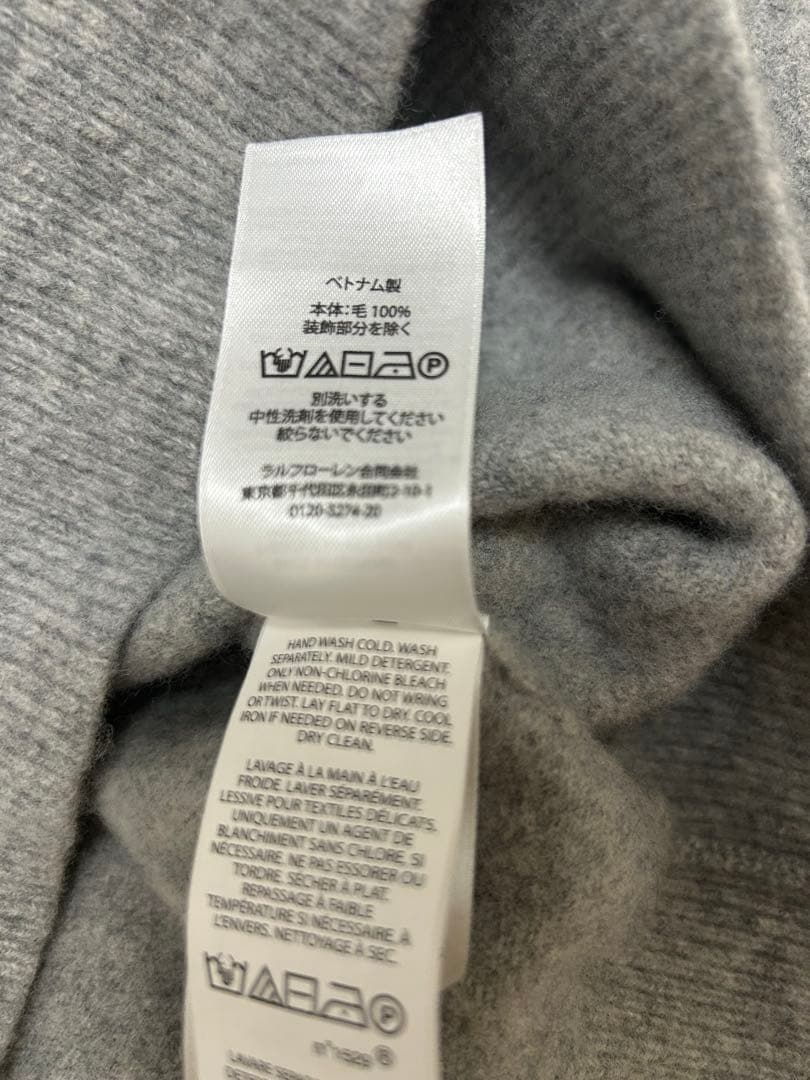 Polo Ralph Lauren グレー クルーネックセーター L ウール