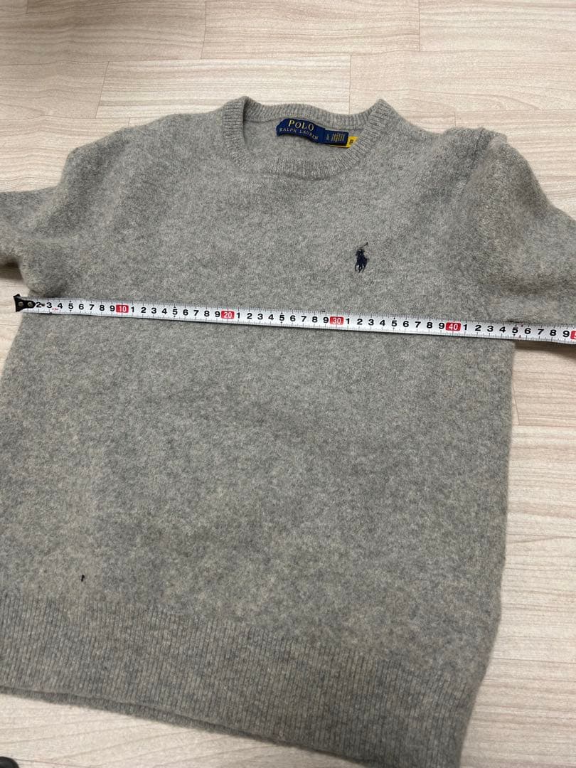 Polo Ralph Lauren グレー クルーネックセーター L ウール