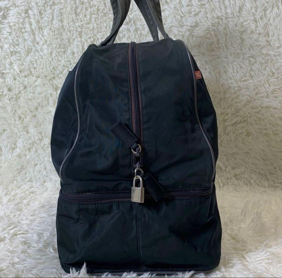 PRADA SPORTS ボストンバッグ ナイロン 南京錠カデナ Gカード付き