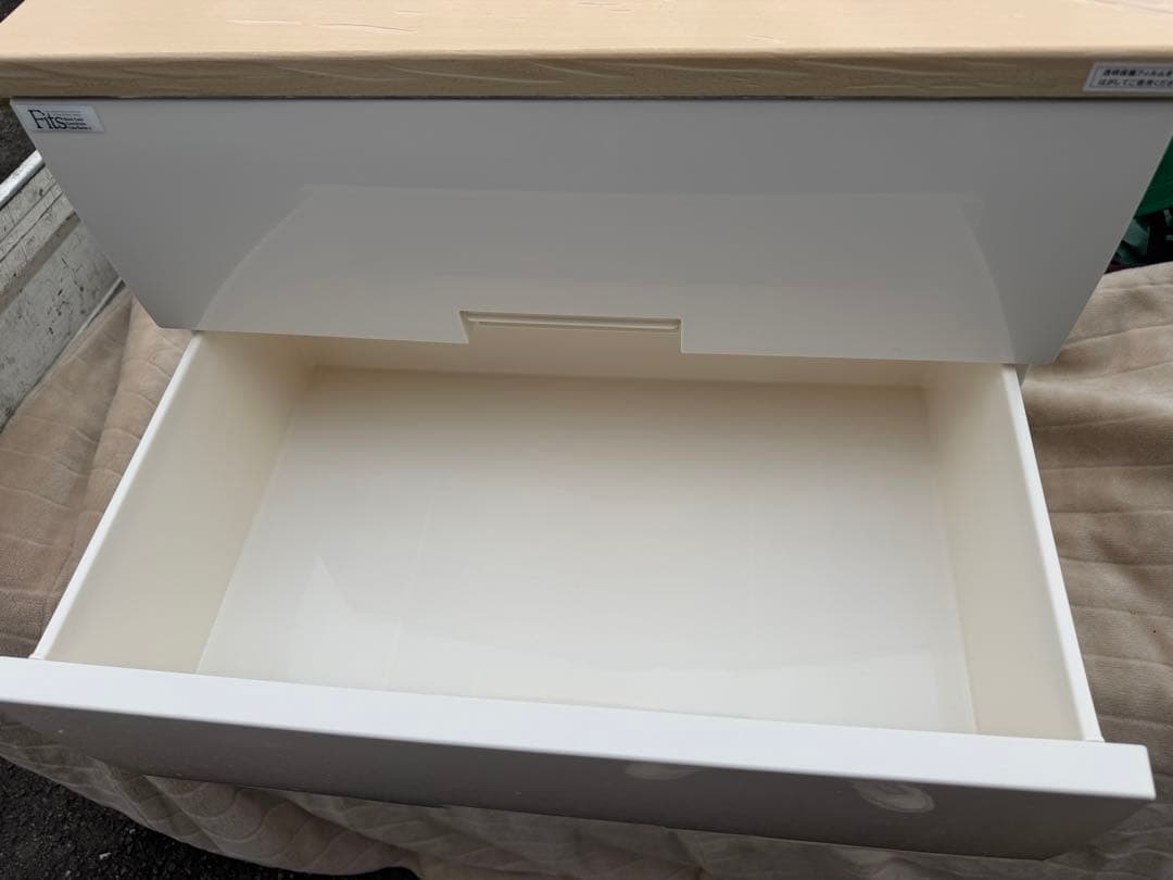 美品 天馬 TENMA フィッツ FITS 3段 プラ チェスト 衣装ケース