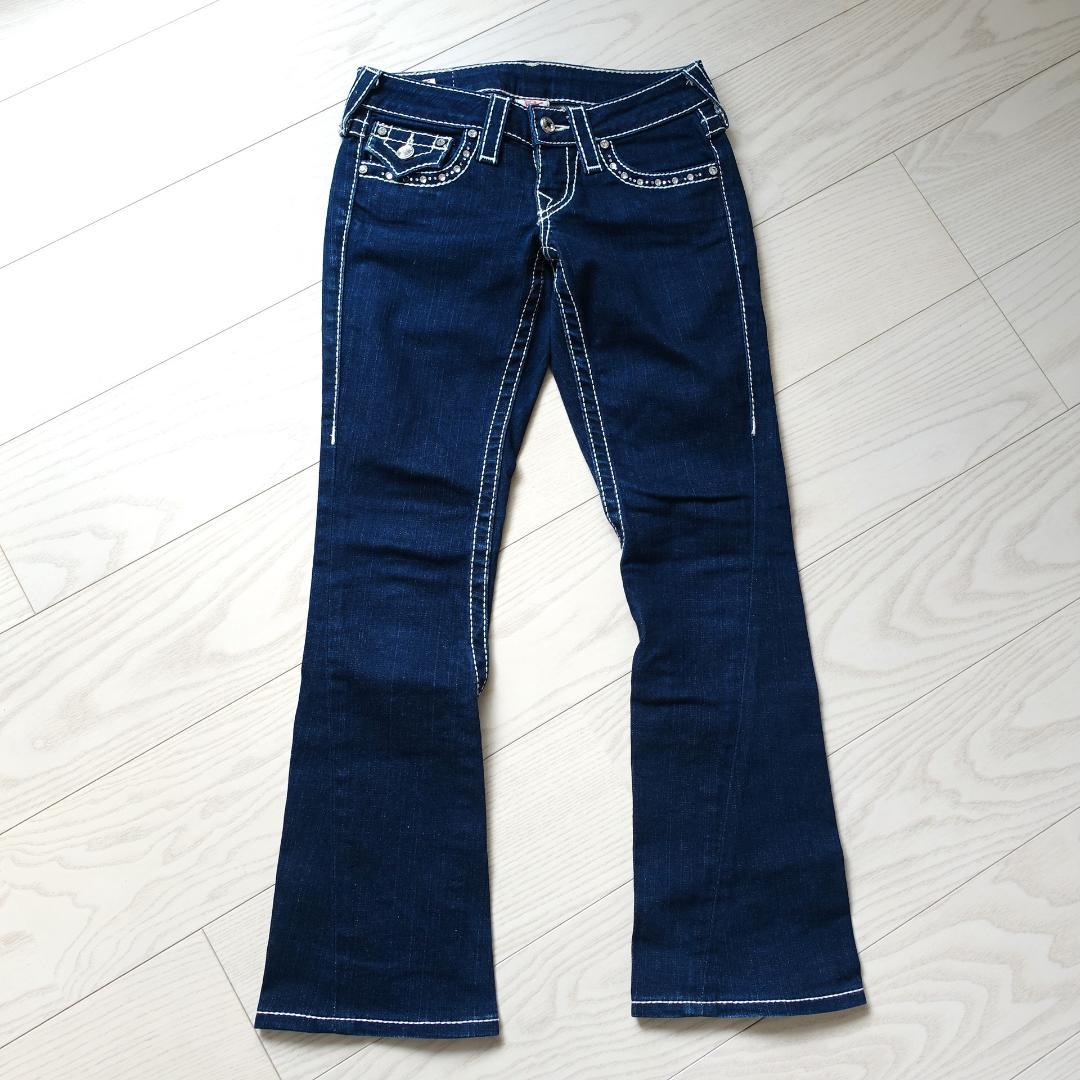 希少 レア！TRUE RELIGION ラインストーン ビジュー ジーンズ 24