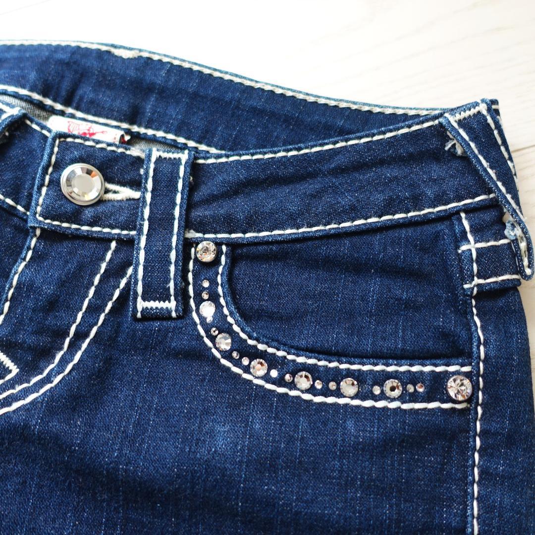希少 レア！TRUE RELIGION ラインストーン ビジュー ジーンズ 24