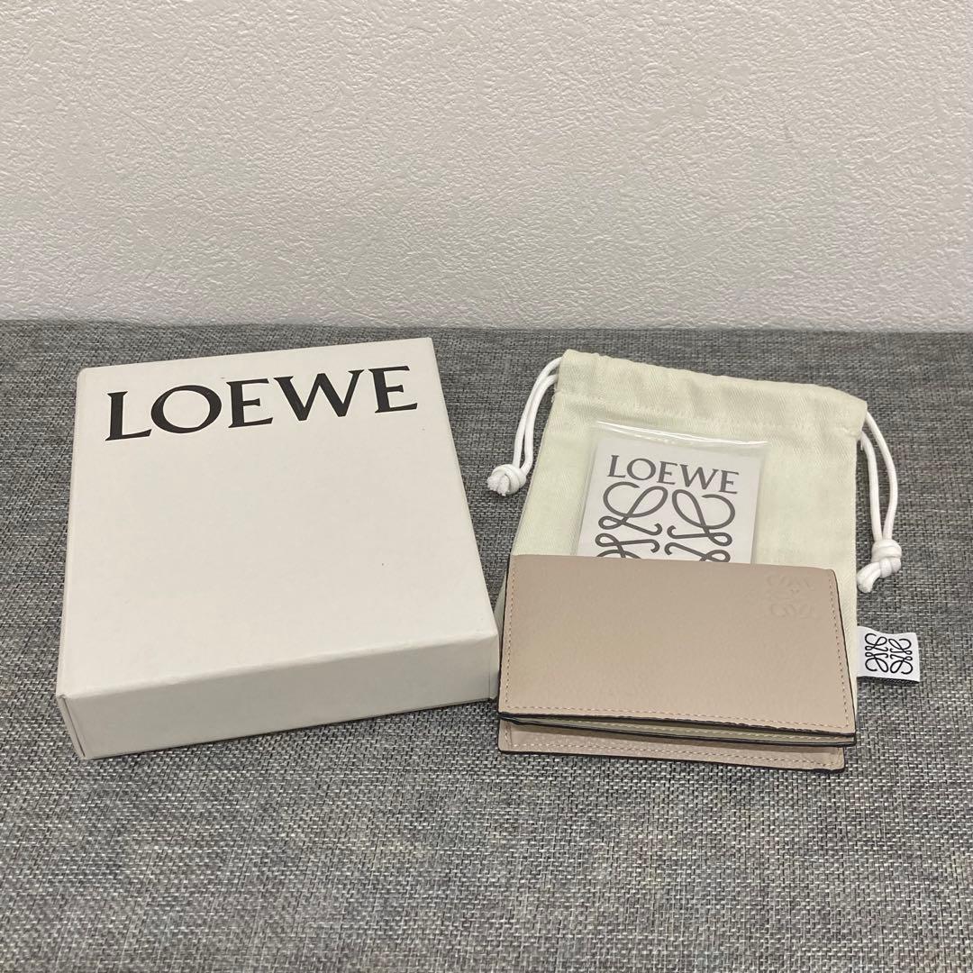 ロエベ LOEWE ビジネス カードホルダー 名刺入れ クレイ/グレージュ