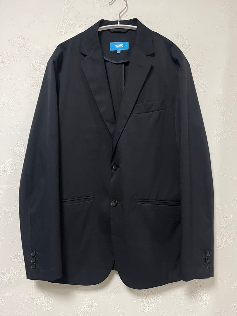 美品　WWS ワークウェアスーツ　ストレッチジャケット　ダークネイビー　M