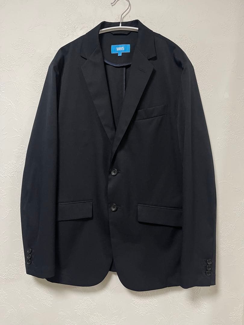 美品　WWS ワークウェアスーツ　ストレッチジャケット　ダークネイビー　M