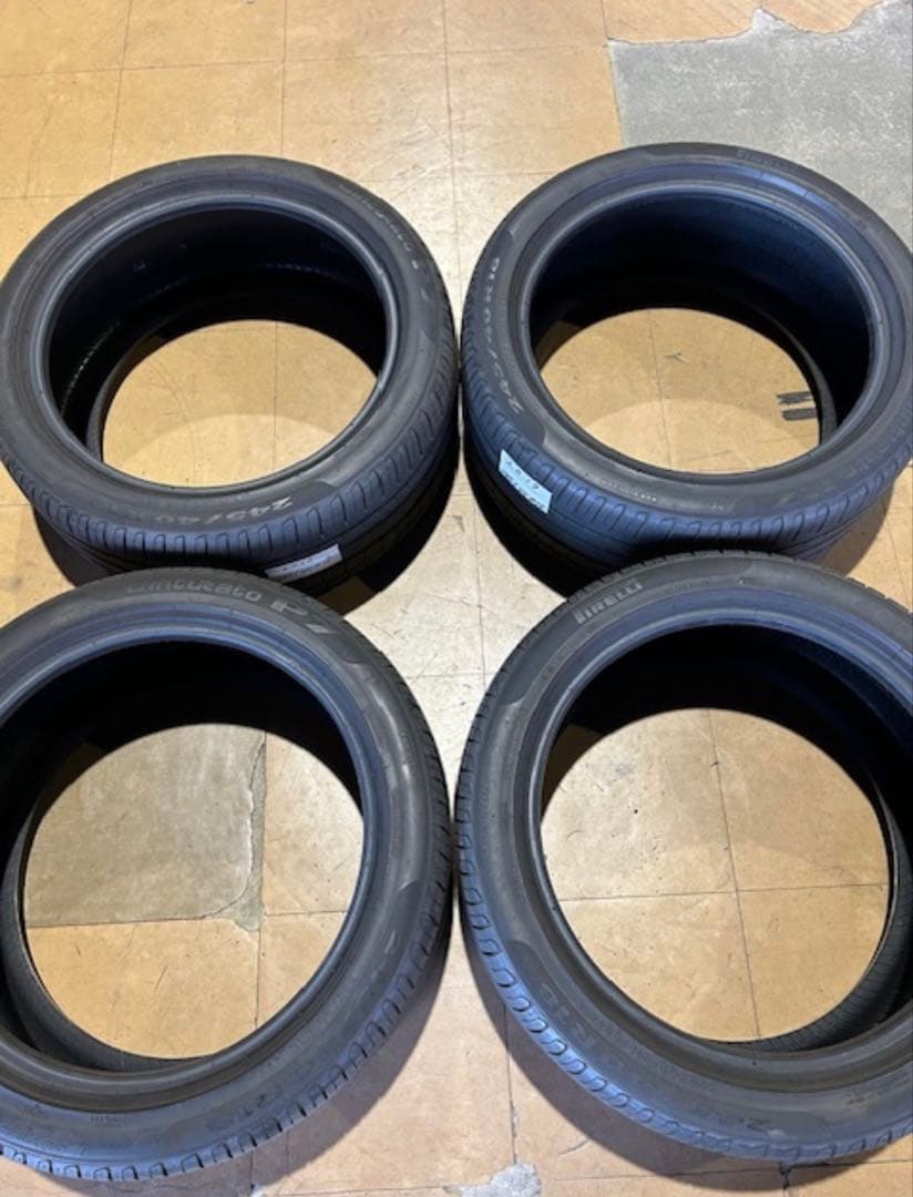 中古夏タイヤ4本セット　245/40R18　245/40ZR18　ピレリP7
