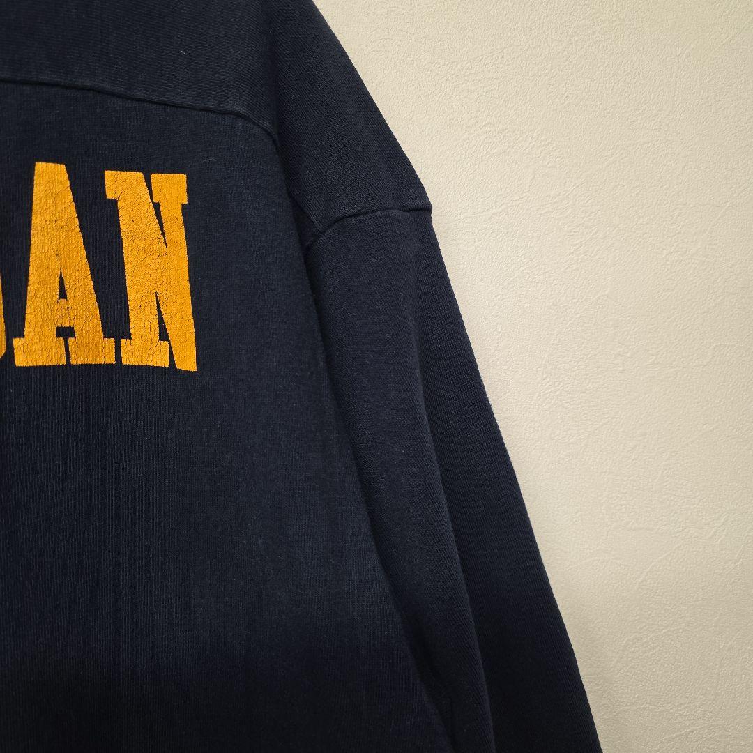 80s USA製　トリコタグ　チャンピオン　フットボールTEE　ミシガン　XL