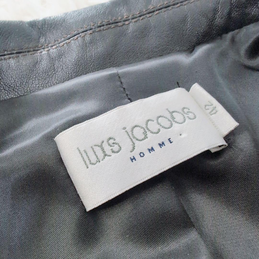 ✨️美品✨️本革　ラムレザー　ロング　レザーコート　上質　L　黒　ステッチ