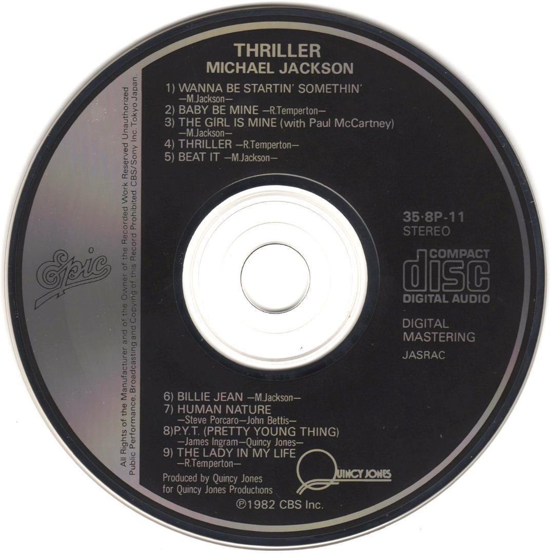中古CD 　マイケル・ジャクソン／スリラー  （35・8P-11 91A5）