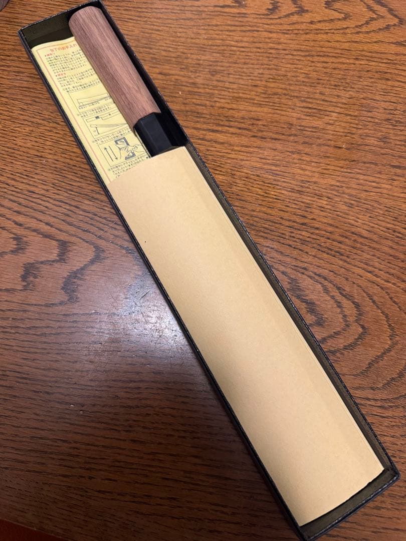白ニ鋼　特製万能和包丁　180mm 切付
