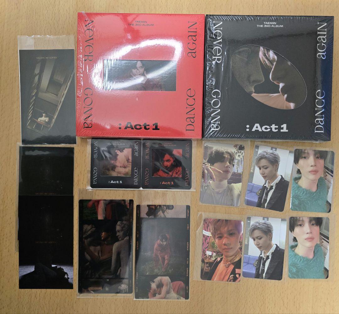 TAEMIN Act1.Act2.フルコンプリート　グローバル抽選特典付