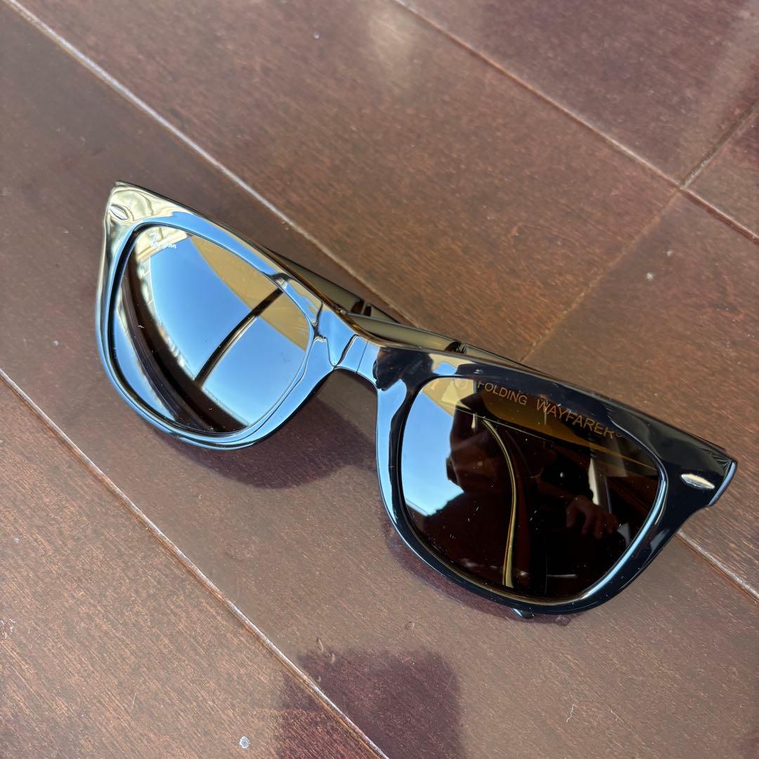 Ray-Ban 折りたたみ式 ブラウン サングラス