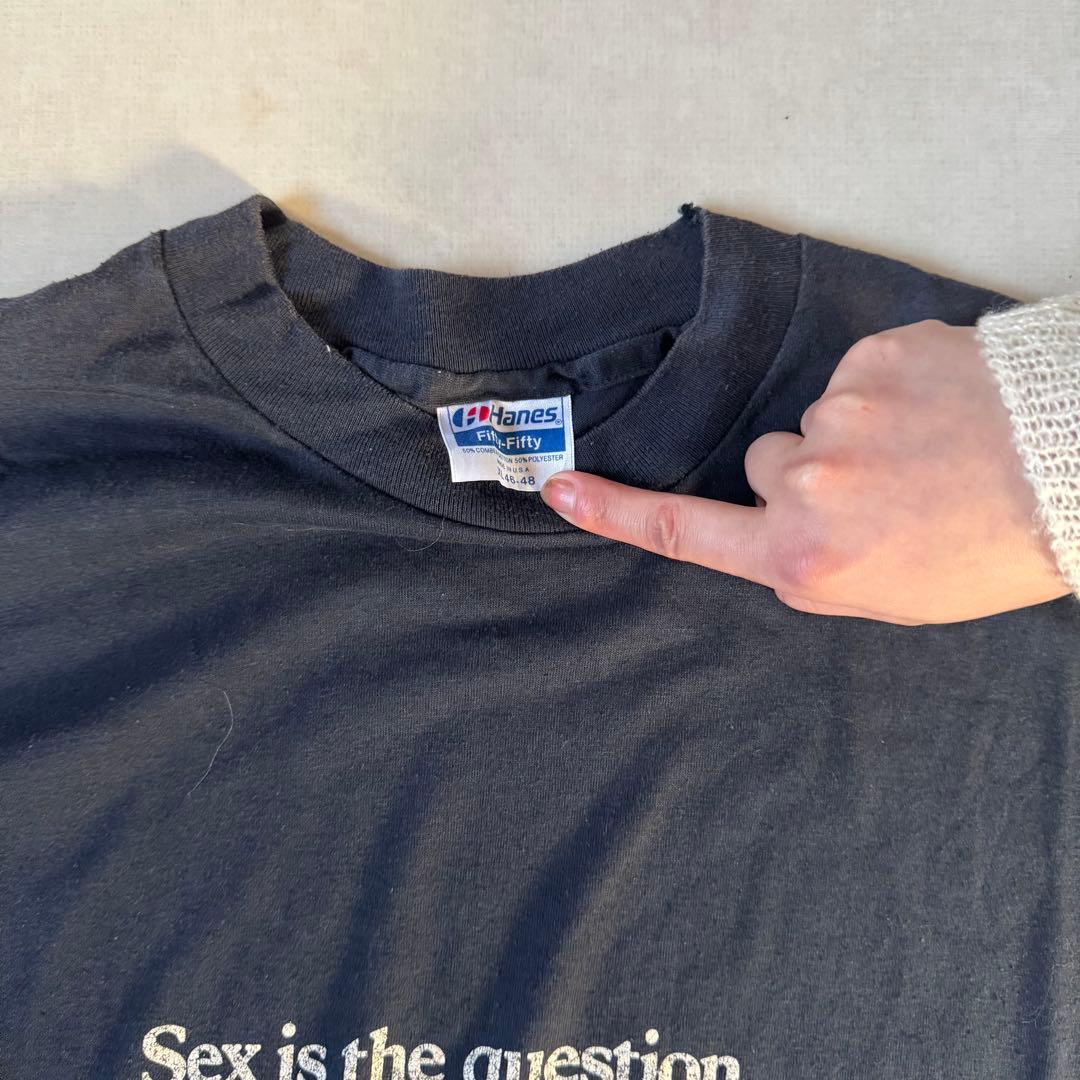 90s Hanes メッセージTシャツ USA製相当 ヴィンテージ